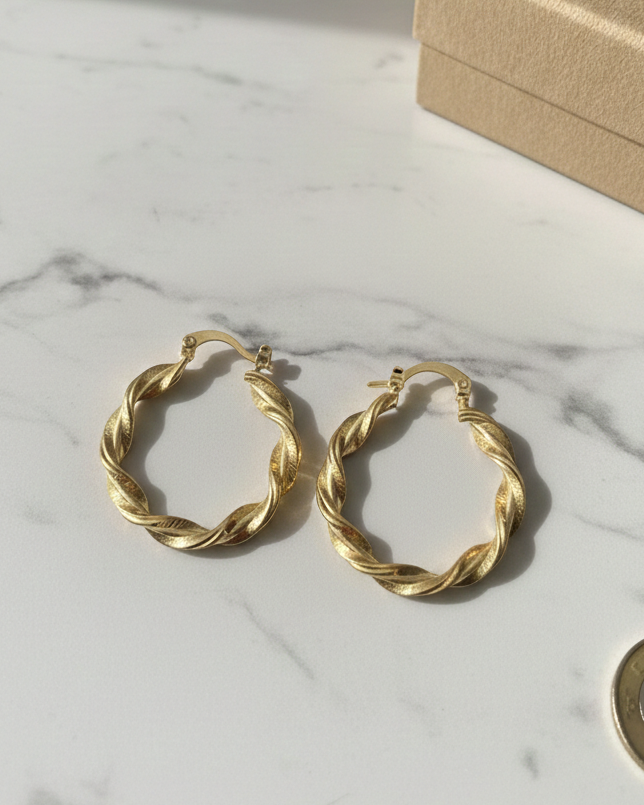 Aros Twist – Acero Inoxidable