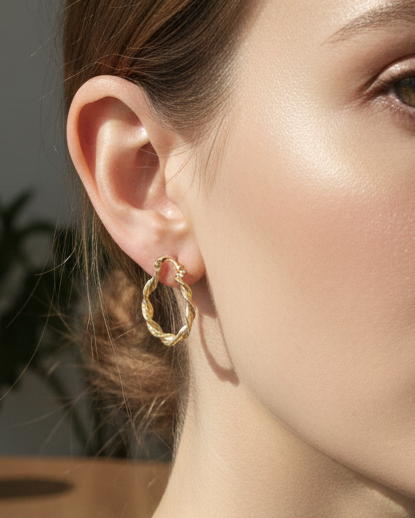 Aros Twist – Acero Inoxidable